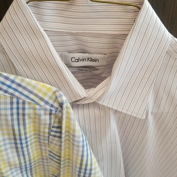 3 Dress Shirts as a lot. Calvin Klien, Van Heusen, - Picture 4 of 4
